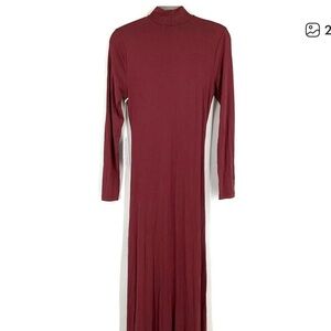 Young Fabulous & Broke Maroon Long Sleeve Dress